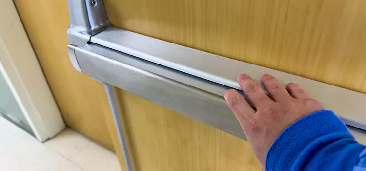 Installing a Push Bar on a Door Overland Park